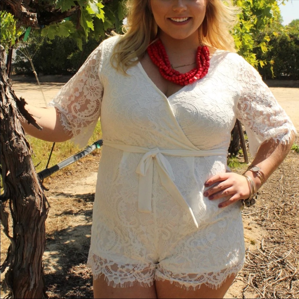 Lace romper